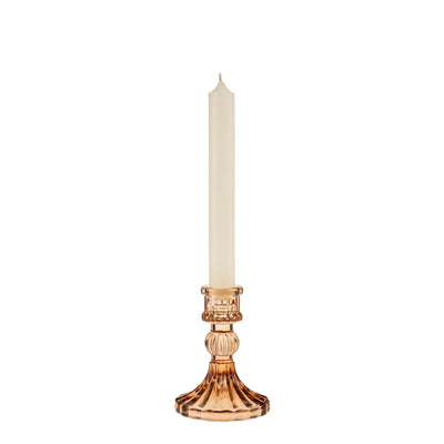 Palazzo Glass Candle Holder - Amber