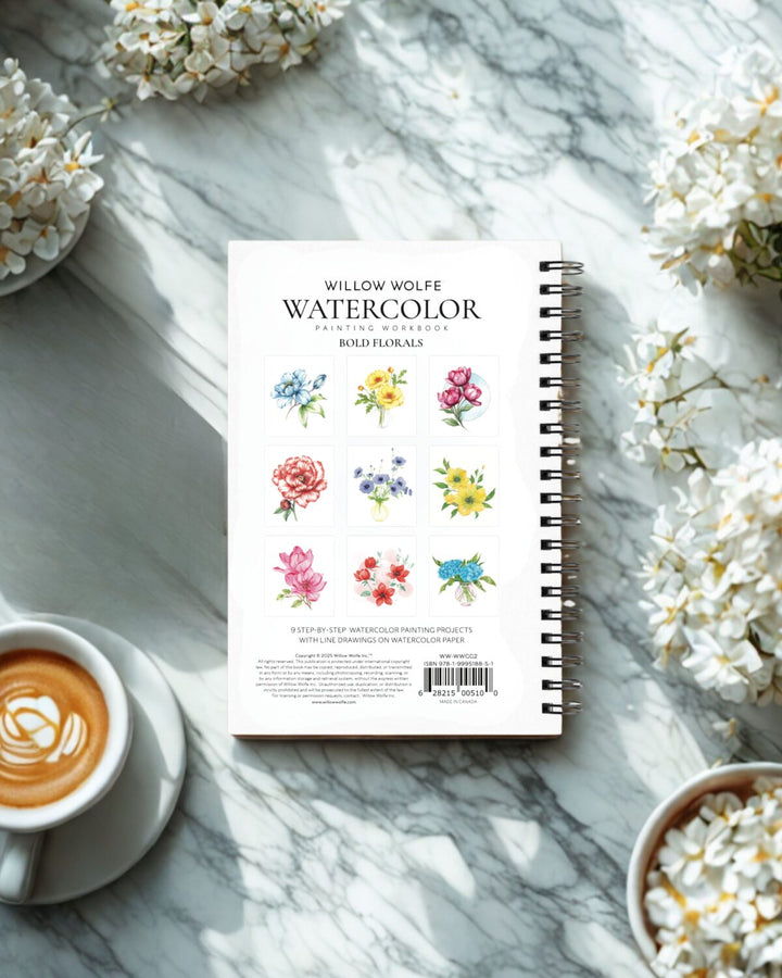 Bold Blooms Watercolour Workbook