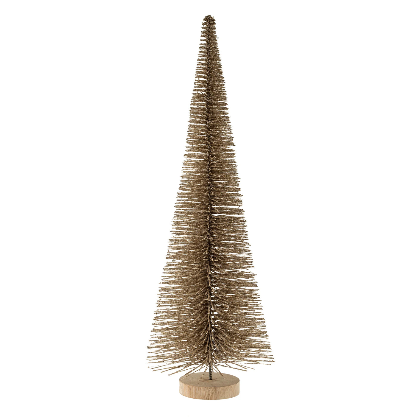 Champagne Sparkle Bottle Brush Tree - L