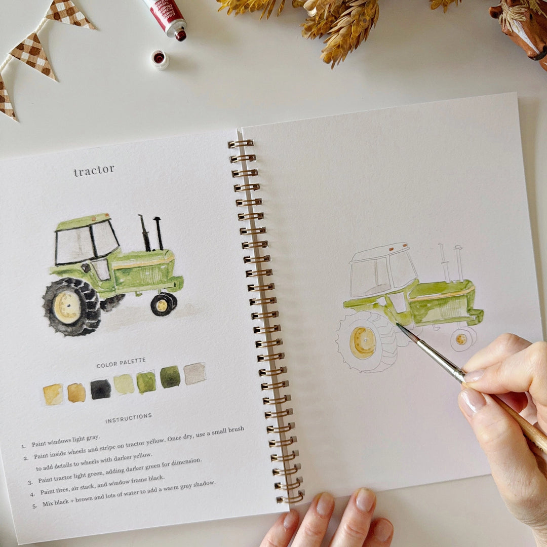Farm Watercolour Workbook