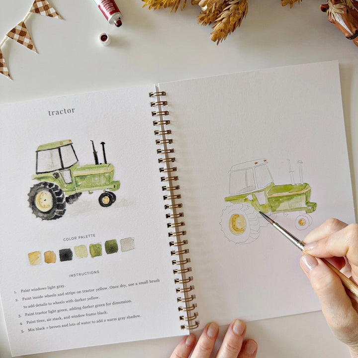Farm Watercolour Workbook