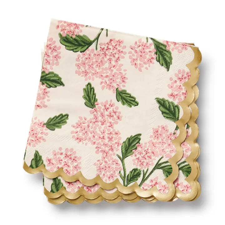 Hydrangea Cocktail Napkins