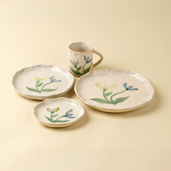 Painted Petal Plate - Iris -M