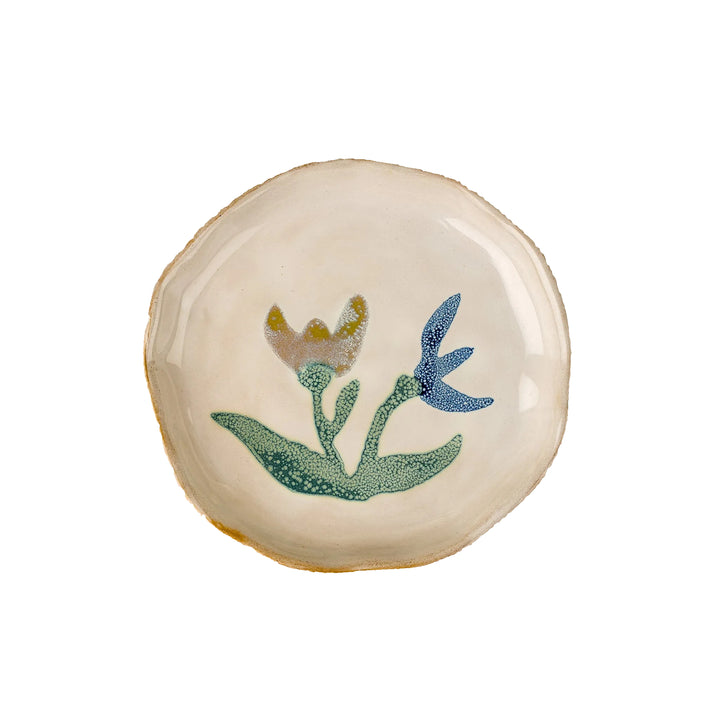 Painted Petal Plate - Iris - S