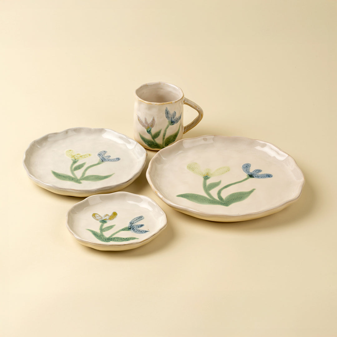 Painted Petal Plate - Iris - S