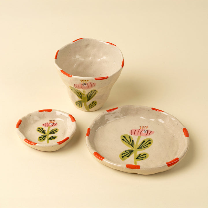 Flora Dish - Poppy