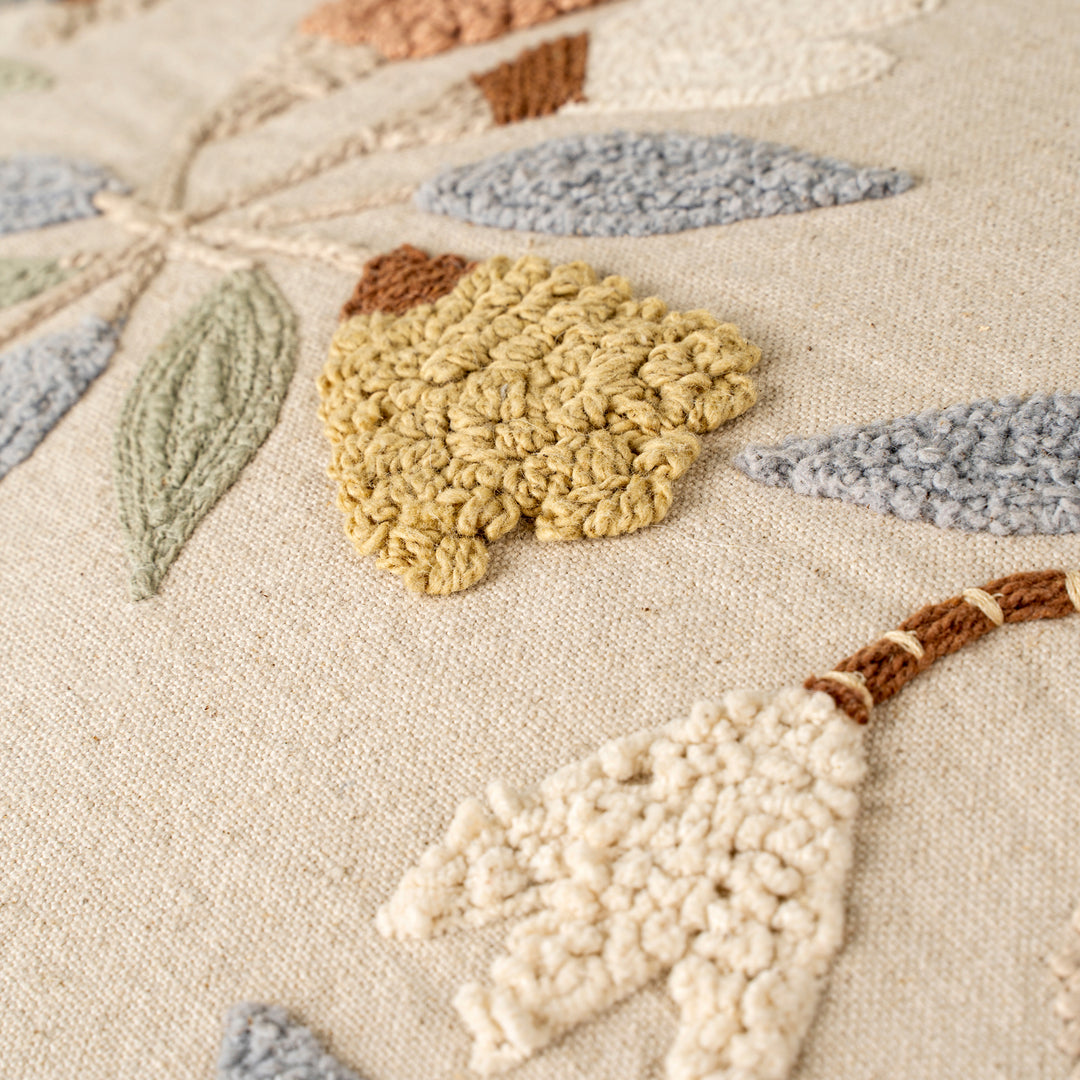 Lunaflora Embroidered Pillow