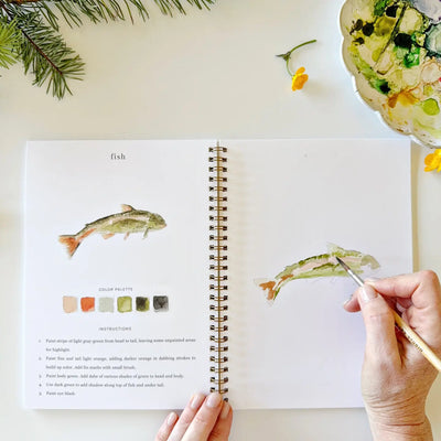 Camping Watercolour Workbook
