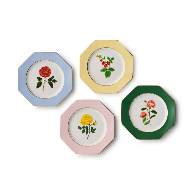 Floral Dessert Plate