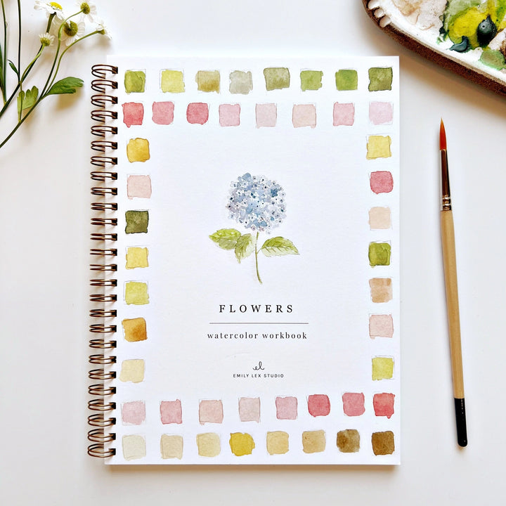 Flowers Watercolour Workbook