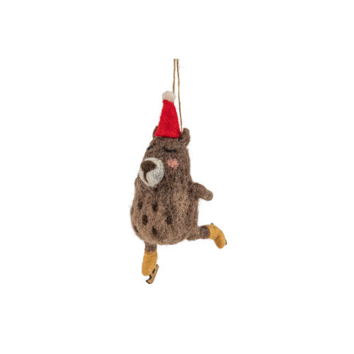 Felt Bear Ornament