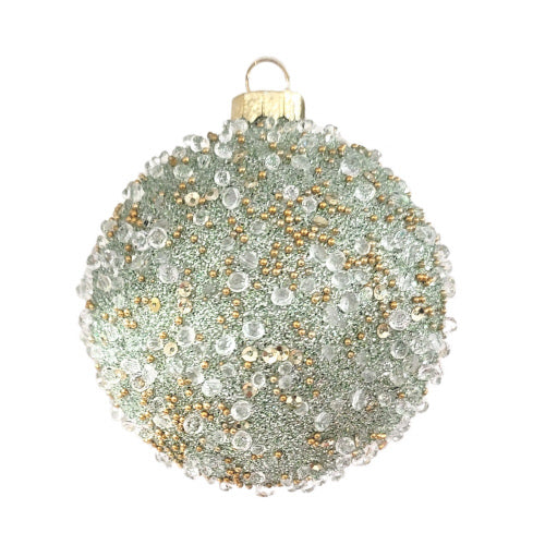 Glass Ball Ornament - Sage