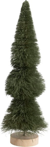 12" Dark Green Bottle Brush Tree