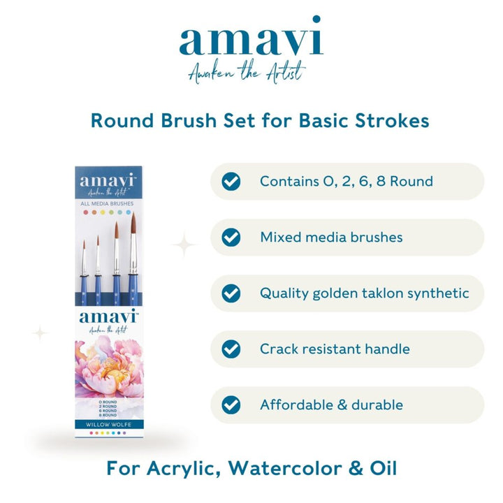 Amavi Paint Brush Set
