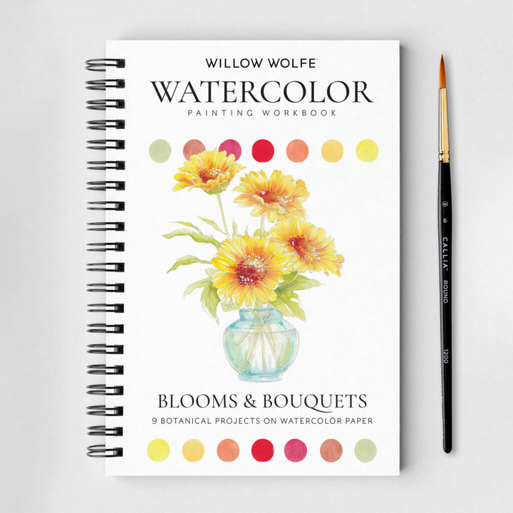 Blooms & Bouquet Watercolour Workbook