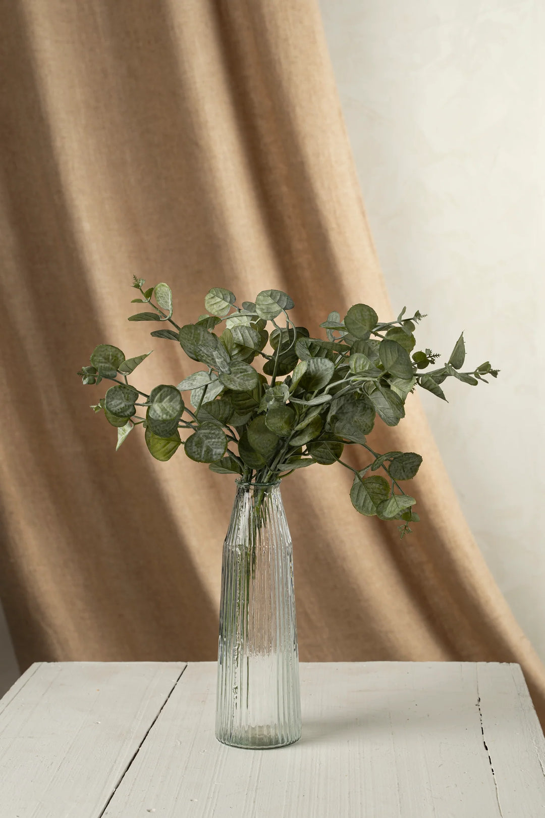 Ribbed Glass Vase - S