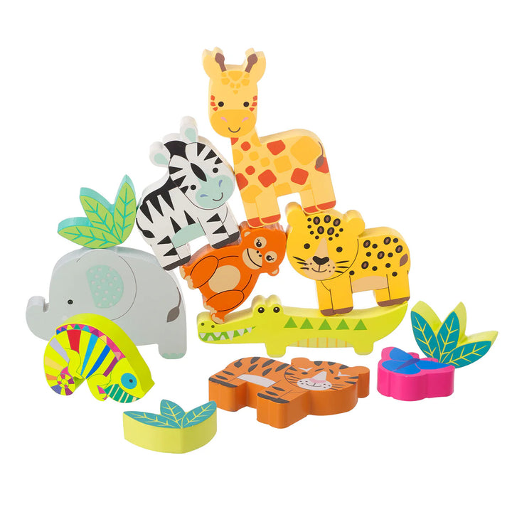 Stacking Wooden Jungle Animals