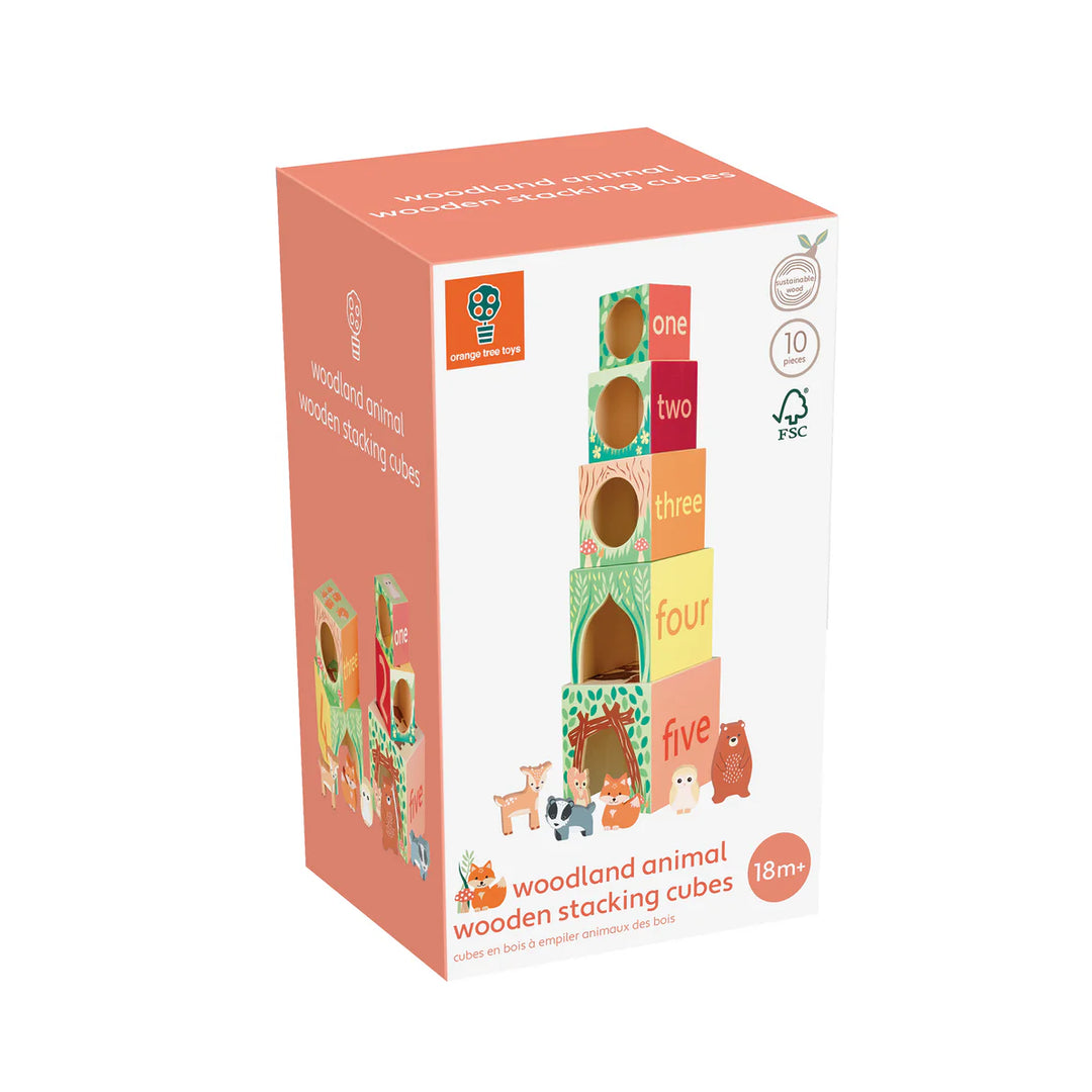 Woodland Animal Stacking Cube Set