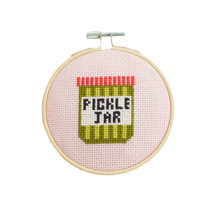 Pickle Jar Cross Sticth Kit