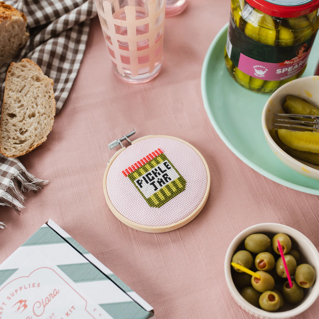 Pickle Jar Cross Sticth Kit
