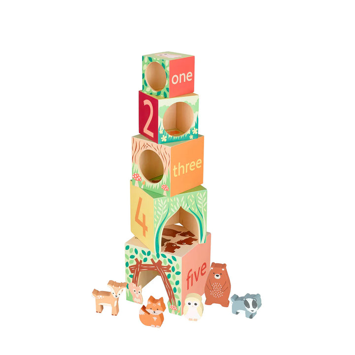 Woodland Animal Stacking Cube Set