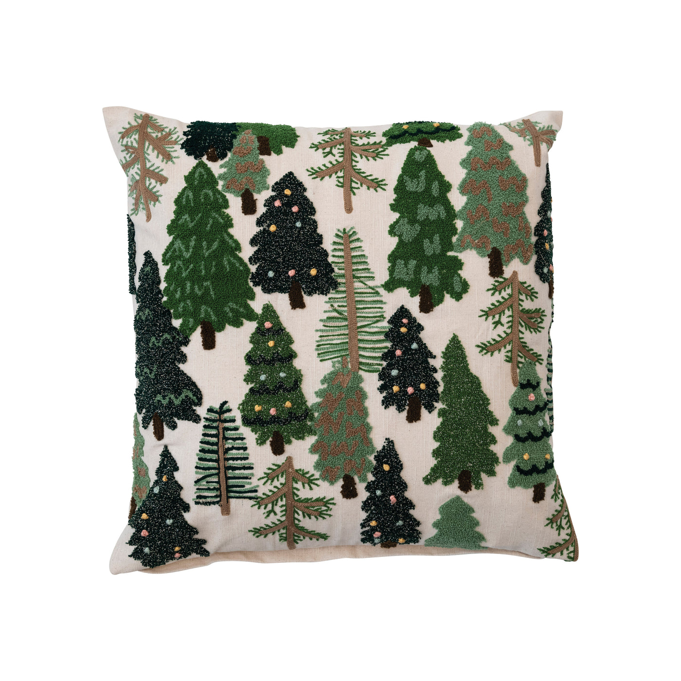 Embroidered Tree Pillow