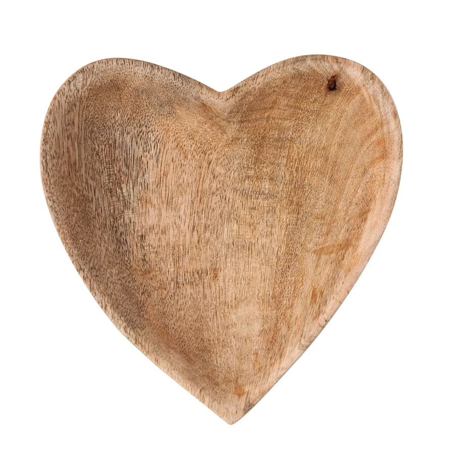 Wood Heart Dish