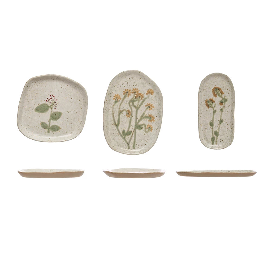 Painted Floral Plate