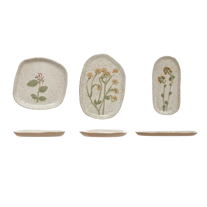 Painted Floral Plate