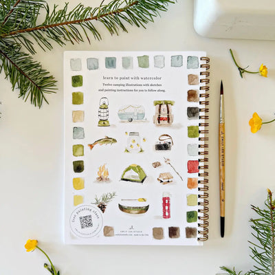 Camping Watercolour Workbook