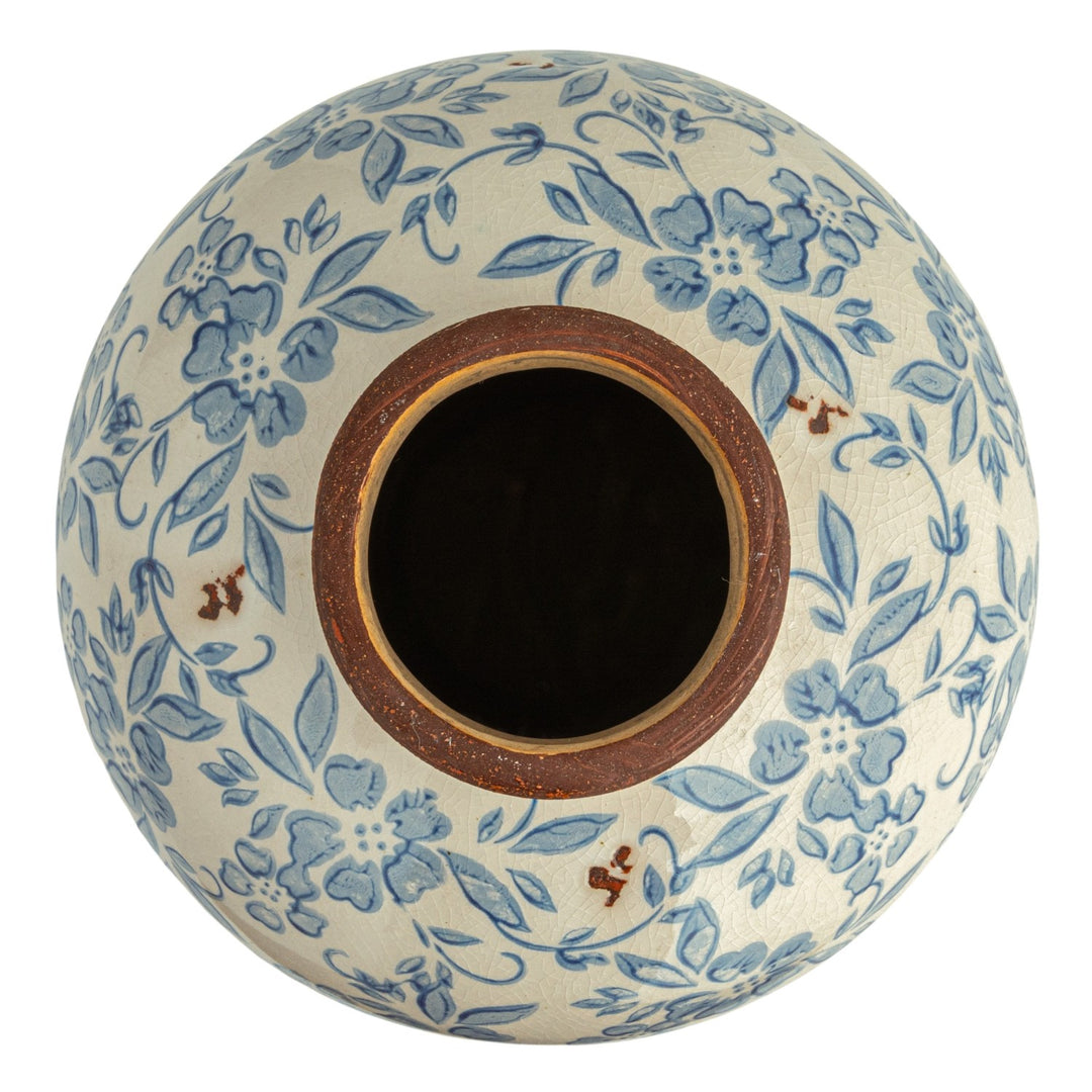 Blue Floral Vase