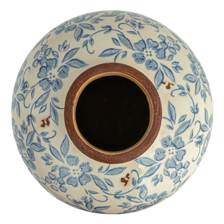 Blue Floral Vase
