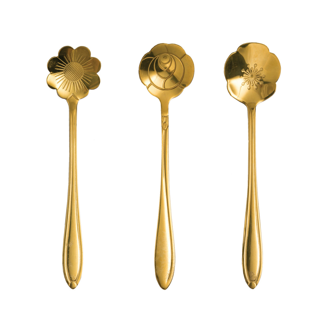 Flower Spoons S/3