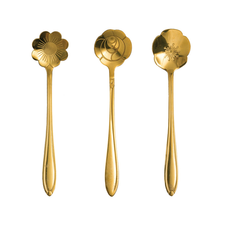 Flower Spoons S/3