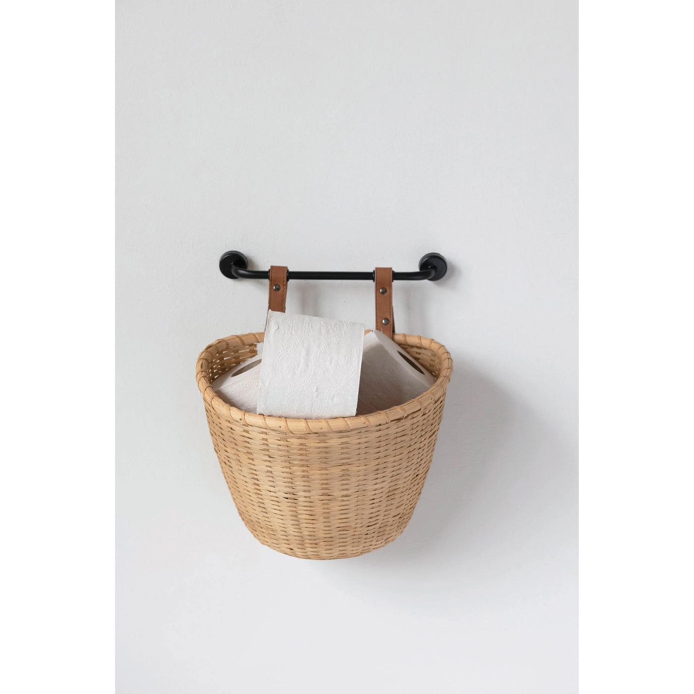 Woven Wall Basket w/ Metal Bracket