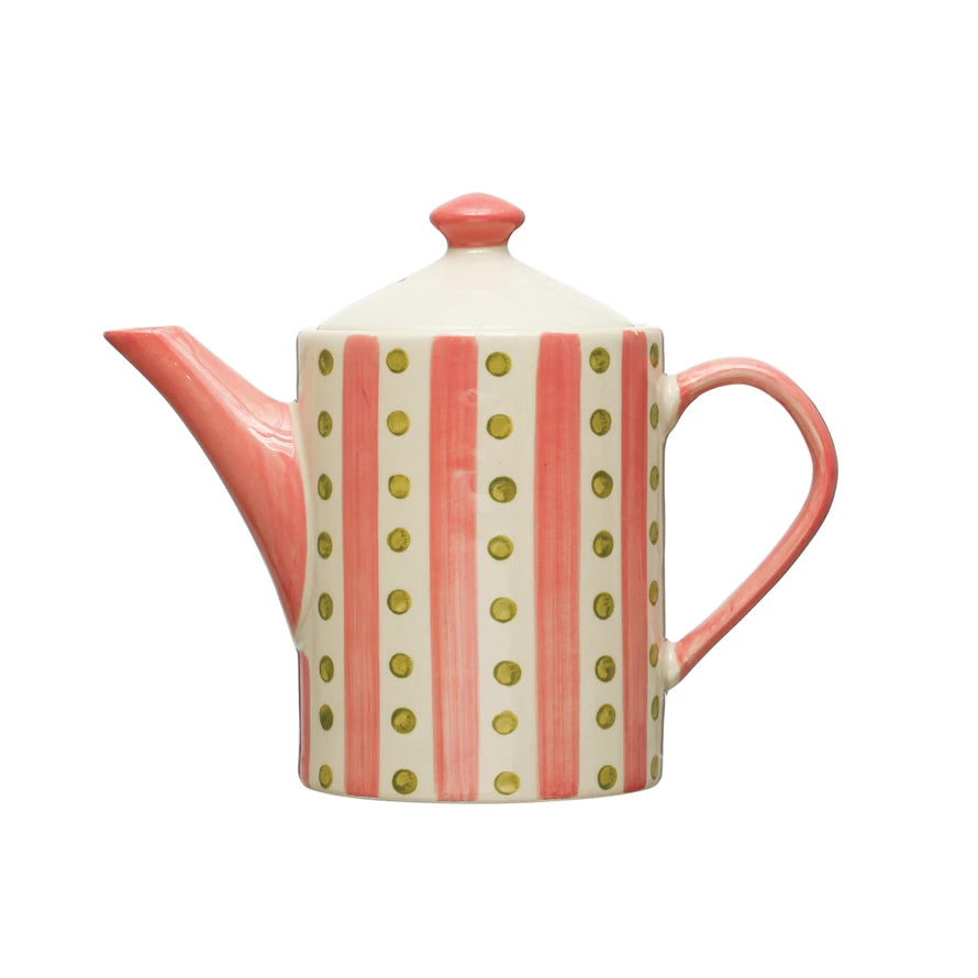 Stoneware Teapot with Strainer
