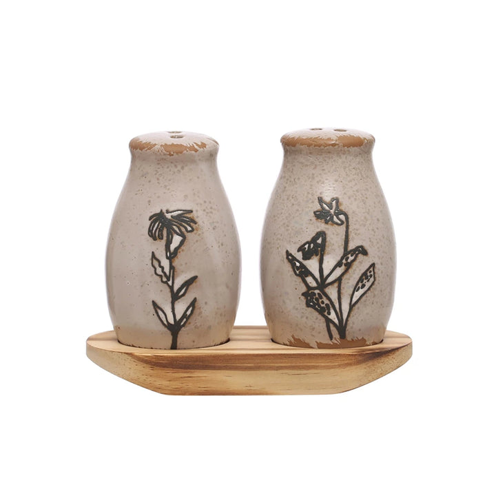 Floral Salt & Pepper Shakers