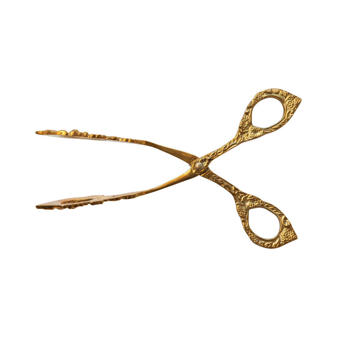Embossed Brass Tongs