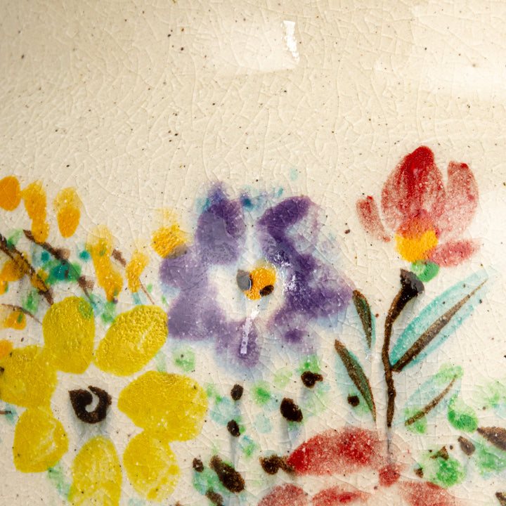 Floral Terracotta Vase