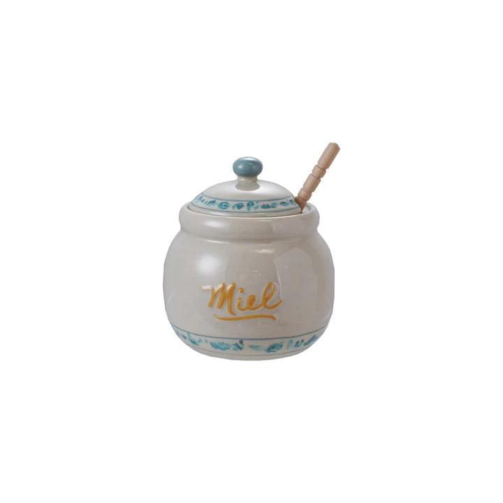 Miel Jar w/ Wood Dipper