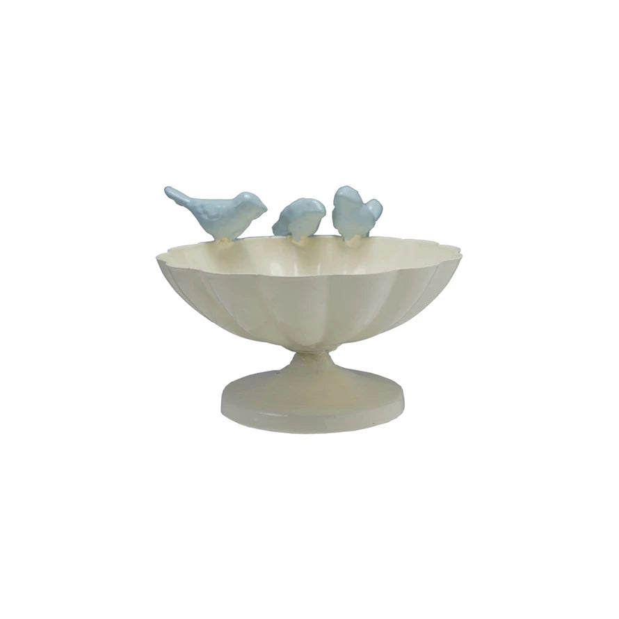 Metal Bowl w/ Birds