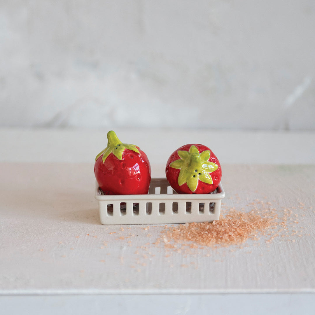 Strawberry Salt & Pepper Shakers
