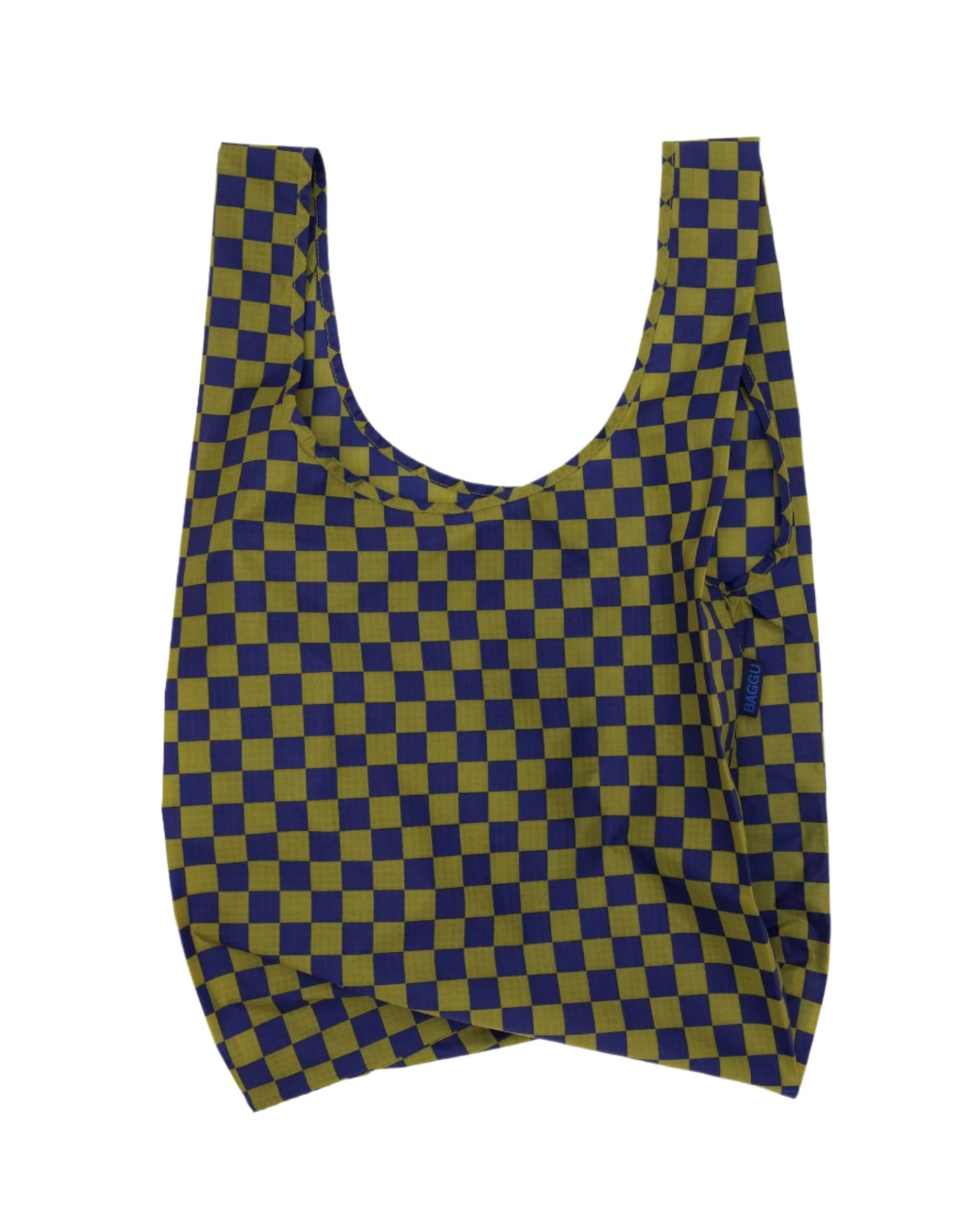 Baggu - Pear + Navy Check