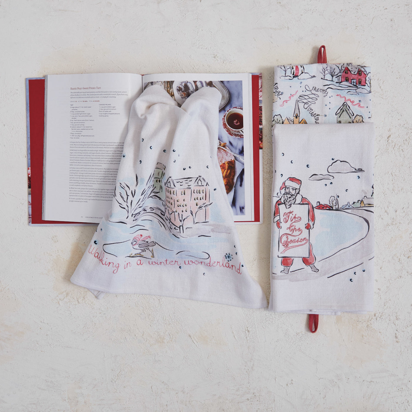 Winter Scene Tea Towel