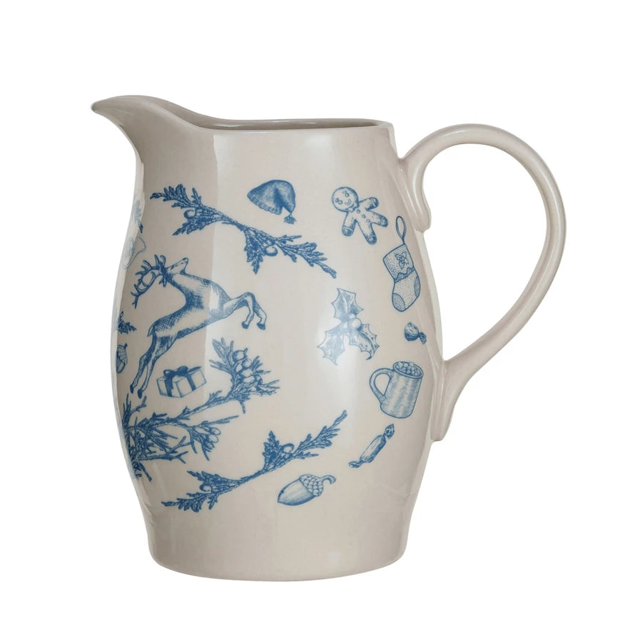 Holiday Pattern Pitcher