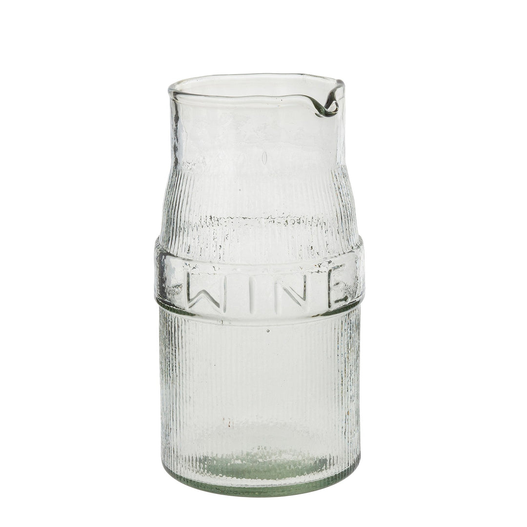 Pressed Glass Wine Pitcher