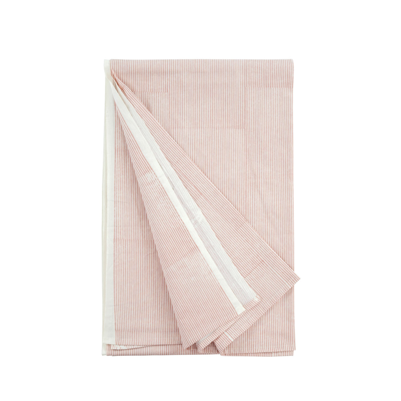 Cotton Tablecloth - Rose Stripe