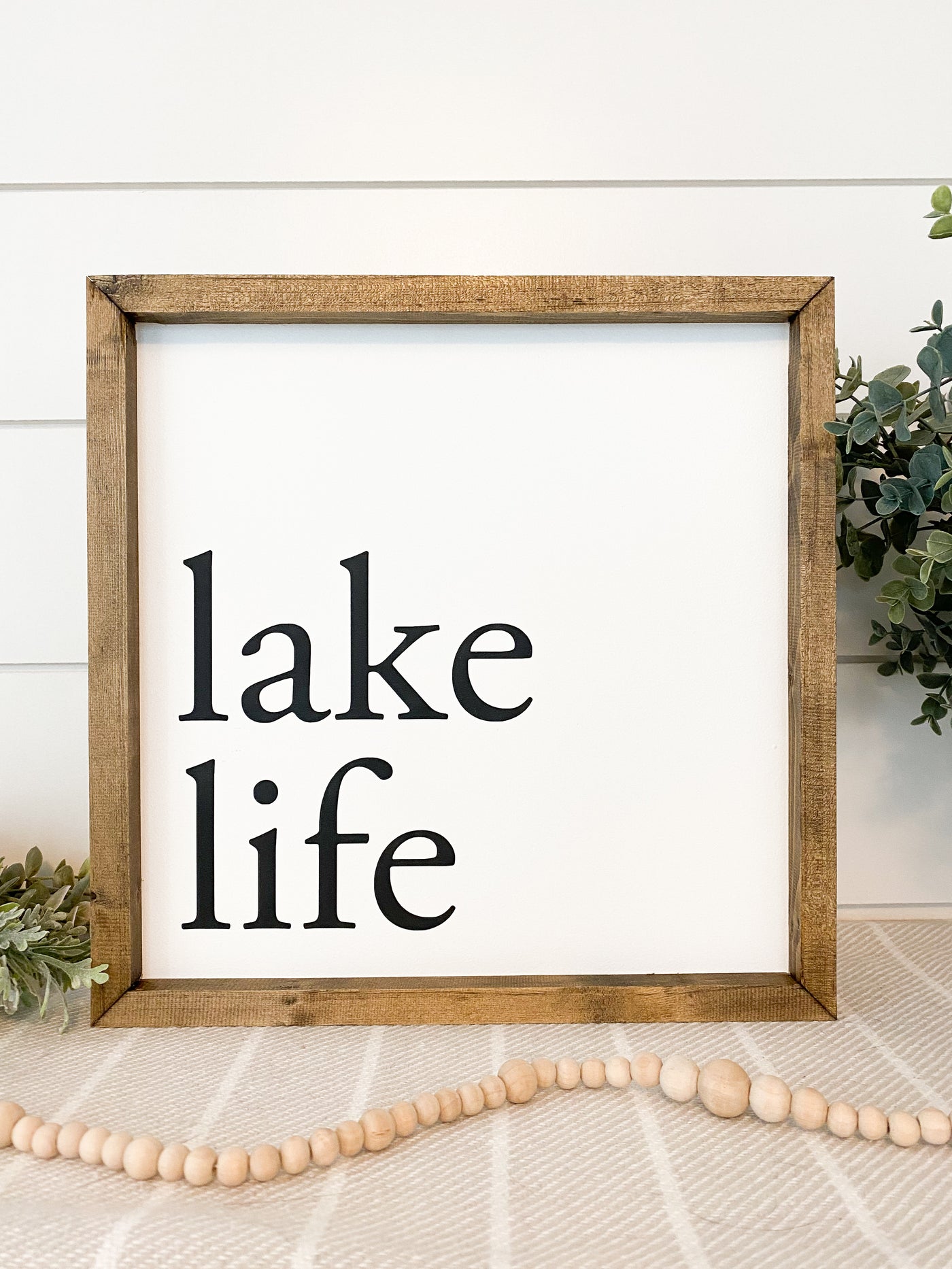 Lake Life Wood Sign