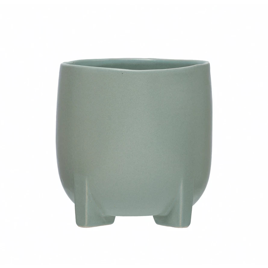 Stoneware Footed Planter