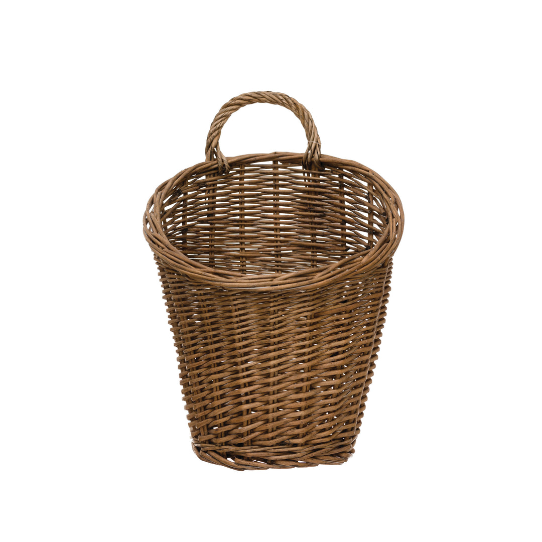 Rattan Wall Basket With Handle